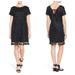 Madewell Dresses | Madewell Black Embroidered Tassel Shift Dress | Color: Black | Size: Xxs