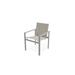 Telescope Casual Tribeca Café Stacking Patio Dining Chair Sling in Gray | 34 H x 24 W x 24.5 D in | Wayfair 1T7Y53101