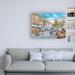 Charlton Home® 'Market Day' by Trevor Mitchell - Wrapped Canvas Print Canvas in White/Black | 35 H x 47 W x 2 D in | Wayfair