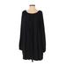 Casual Dress - Popover: Black Dresses - Women's Size X-Small