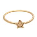 Dainty Star,'Dainty Gold Plated Band Ring with Star Accent'