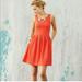 Anthropologie Dresses | Deletta Torchon A Line Dress Size Medium | Color: Orange | Size: M