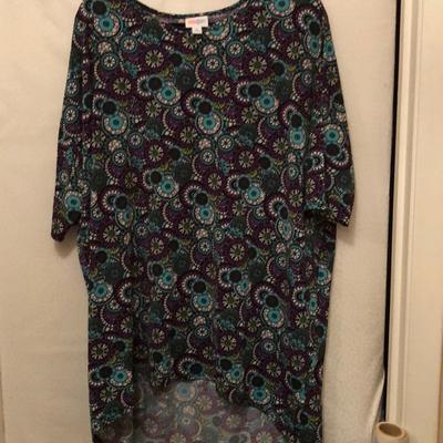 Lularoe Tops | Beautiful Irma Tee By Lularoe Size Xl 20/22 | Color: Blue/Purple | Size: Xl