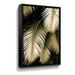 Bay Isle Home™ Palm Fronds in Sephia by Kathy Yates - Photograph Print on Canvas in Black/Green | 24 H x 16 W x 2 D in | Wayfair