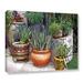 World Menagerie Southwest Potted Garden by Linda Parker - Graphic Art Print on Canvas in White | 36 H x 48 W x 2 D in | Wayfair