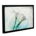 Winston Porter Two Calla Lilies by Elena Ray - Graphic Art Print on Canvas Metal in Green/White | 32 H x 48 W x 2 D in | Wayfair