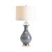 Red Barrel Studio® Albria 32.5" Gray Table Lamp Silk/Ceramic in Gray/White | 32.5 H x 16 W x 16 D in | Wayfair A3B3C19A42F541128F9E07FD0E44AA3F