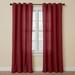 Wide Width Poly Cotton Canvas Grommet Panel by BrylaneHome in Burgundy (Size 48" W 84" L) Window Curtain Drape