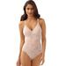 Bali Lace 'N Smooth Body Shaper (Size 34-B) Rosewood, Nylon,Spandex,Cotton