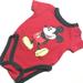 Disney One Pieces | Disney Mickey Mouse Red Baby Onesie Infant 0-3 Mo | Color: Black/Red | Size: 0-3mb