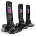 BT Premium Cordless Home Phone with Nuisance Call Blocking, Mobile sync and Answering Machine, Trio Handset Pack (Renewed)