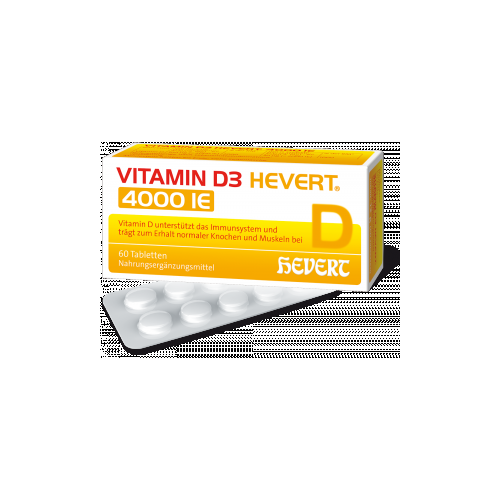 Hevert – VITAMIN D3 HEVERT 4.000 I.E. Tabletten Vitamine