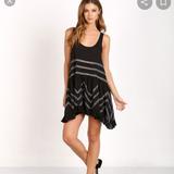 Free People Dresses | Free People Voile Trapeze Slip | Color: Black/Gray | Size: Xs