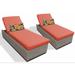 Joss & Main Olesya 77" Long Reclining Chaise Lounge Set w/ Cushions Wicker/Rattan | 16 H x 31 W x 77 D in | Outdoor Furniture | Wayfair