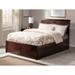 Harriet Bee Salem Sleigh Storage Platform Bed w/ Matching Footboard & Under Bed Drawers Wood in Brown | 44.25 H x 55.63 W x 82 D in | Wayfair