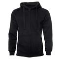 ROCK-IT Apparel® premium men's hooded jacket [Sizes S-5XL] - Comfortable long-sleeved zipper hoodie - Perfect for fall & winter - Hood with drawstring - Black 4XL