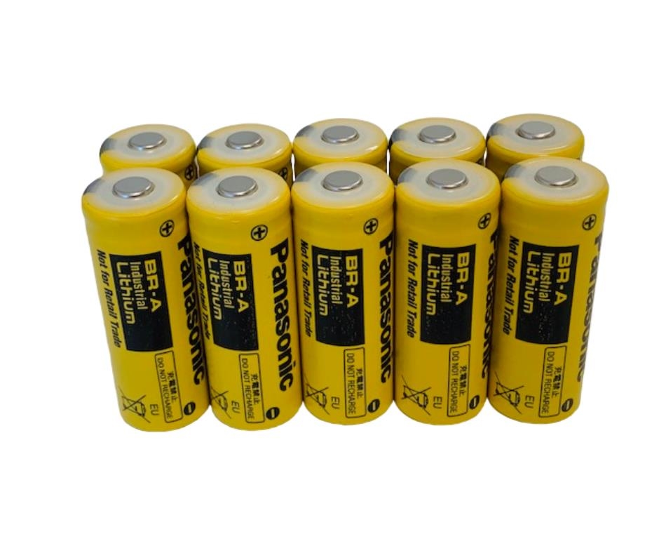 10er Set PANASONIC BR A Lithium 3,0 Volt BR 17455 1800mAh Image