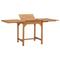 vidaXL Extending Garden Table (110-160)x80x75cm Solid Teak Wood