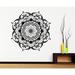 Dakota Fields Mandala Mehndi Wall Decal Vinyl in Black | 28 H x 28 W in | Wayfair AF97E69C50944D8D8B1E9C354885642C