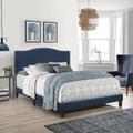 Hillsdale Furniture Kiley Queen Upholstered Bed, Blue Velvet - 2657-500