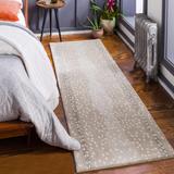 Oakey 8'10" x 12' Modern Wool Light Gray/Charcoal/Gray/Light Beige/Peach Area Rug - Hauteloom