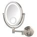 Latitude Run® Ayerim 8" x 10" Lighted Wall Mount Magnified Makeup Mirror, Direct Wire Metal | 15 H x 10.5 W x 2.5 D in | Wayfair