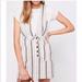 Free People Dresses | Free People Striped Overall Jumper Dress | Color: Blue/White | Size: Various