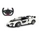 JAMARA 403118 McLaren Senna 2,4 GHz 1:14-RC Auto, offiziell lizenziert, bis 1 Std Fahrzeit, ca. 11 Kmh, LED Licht, Türen manuell öffnen, perfekt nachgebildete Details, detaillierter Innenraum, Weiss