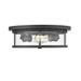 Z-Lite Savannah 13 Inch 2 Light Flush Mount - 462F14-BRZ