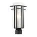 Z-Lite Abbey 17 Inch Tall Outdoor Post Lamp - 549PHM-BK-R