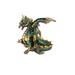 Trinx Dragon Figurine Resin in Green/Yellow | 4.25 H x 3.75 W x 3.5 D in | Wayfair 5F1F194723BC48C5BF2EAA0AED7625FB