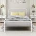 August Grove® Arva Metal Bed in Black/White | 43.3 H x 58 W x 80 D in | Wayfair 1FED9ED47FFA4A85B629E4C2A225C575