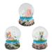 Trinx 3 Piece Fairy & Unicorn Snow Fantasy Decoration Water Globe Set Resin in Blue/Indigo/Pink | 3.25 H x 2 W x 2 D in | Wayfair