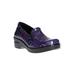 Wide Width Women's Leeza Slip On by Easy Street in Purple Multi Hearts (Size 9 1/2 W)