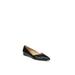 Wide Width Women's Havana Flat by Naturalizer in Black Snake (Size 7 1/2 W)