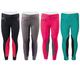 PFIFF 102603 Kinder Reitleggings Ella Stoff Besatz Reithose Mädchenreithose, Pink / Grau 158