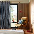 Orla Kiely Linear Stem Whale Eyelet Curtains Curtain Size: width 167 cm (66 inches) x drop 228 cm (90 inches).