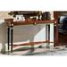 Infinity Furniture Import 59.05" Solid Wood Console Table Wood in Brown/Red | 34.6 H x 59.05 W x 18.11 D in | Wayfair E-69 Console