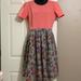 Lularoe Dresses | Lularoe Amelia Dress | Color: Orange/Purple | Size: L