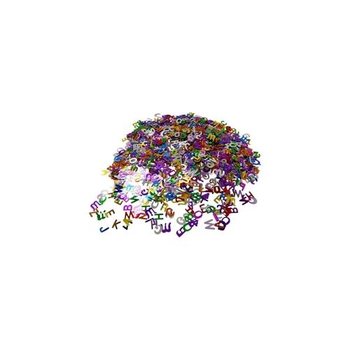 50x Metallkonfetti BUCHSTABEN 15gr.