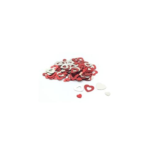 50x Metallkonfetti HERZEN 15gr.