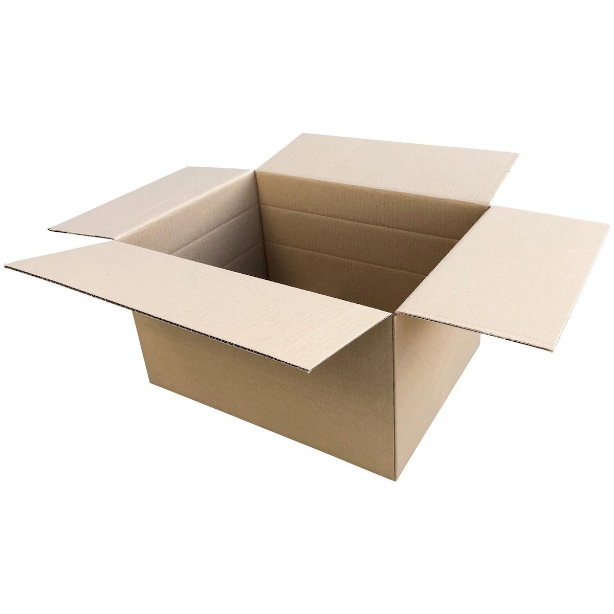 VEPATIM 50x Faltkarton 455x340x(120)-265mm mit variabler Höhe 1-wellig Dickwelle braun Image