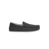 Wide Width Men's Spun Indoor-Outdoor Slippers by Deer Stags® in Dark Grey (Size 9 W)