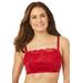 Plus Size Women's Lace Wireless Cami Bra by Comfort Choice in Classic Red (Size 46 DDD)