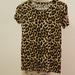 J. Crew Tops | J Crew Cheeta Print T Shirt | Color: Brown/Tan | Size: Xs