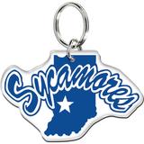 WinCraft Indiana State Sycamores Premium Team Acrylic Key Ring