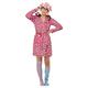 Cat Lover Lady Costume, Pink, Gown & Slipper Socks, (M)