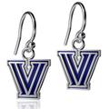 Women's Dayna Designs Villanova Wildcats Silver Enamel Dangle Earrings