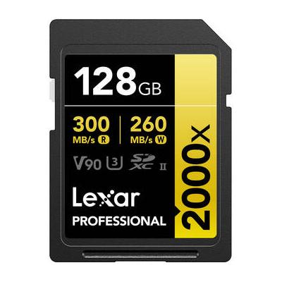 Lexar 128GB Professional 2000x UHS-II SDXC Memory Card LSD2000128G-BNNNU