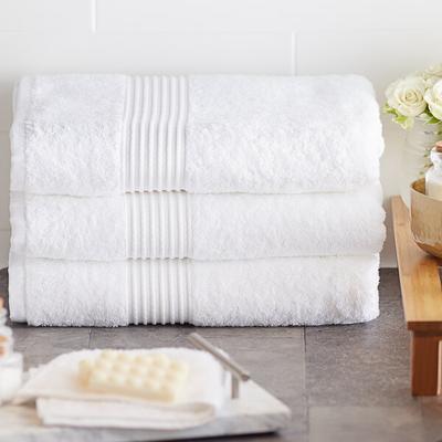 Lavex Luxury 27" x 54" 100% Combed Ring-Spun Cotton Bath Towel 15 lb. - 12/Pack